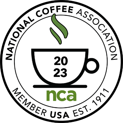 The alt text is "the national coffee association member badge". Since there are no keywords or negative keywords provided, and the product title is empty, there is no need to modify the alt text