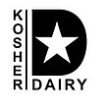 the kosher dairy logo with a star on it